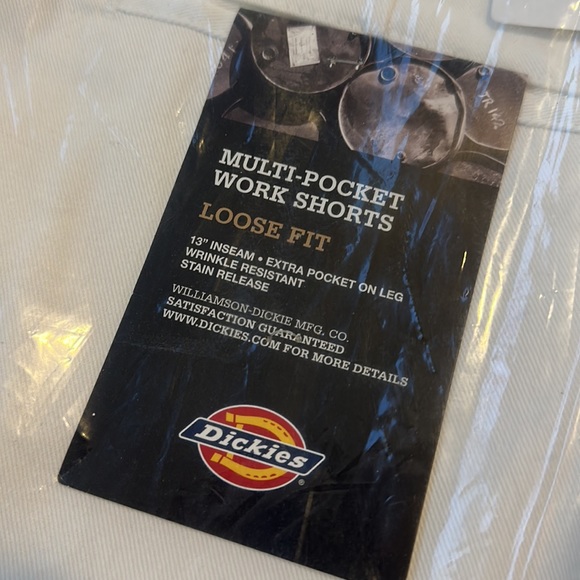 Men’s- Dickie’s Work Shorts - size 46 - Loose Fit - Cellphone Pocket WHITE - Picture 4 of 4